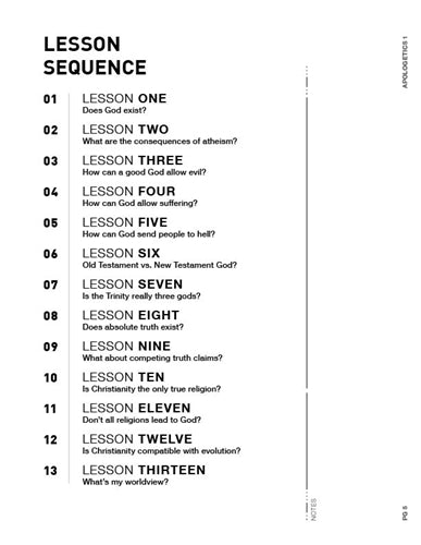 Adult Discipleship Series, Theological Studies: Apologetics 1