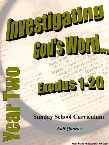 Children's Sunday School Curriculum (NIV). Year Two, Fall