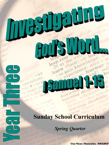 Children's Sunday School Curriculum (NIV). Year Three, Spring