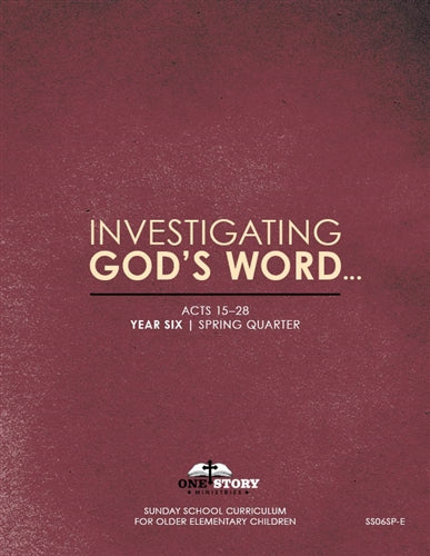 Children's Sunday School Curriculum (ESV), Complete Year Six