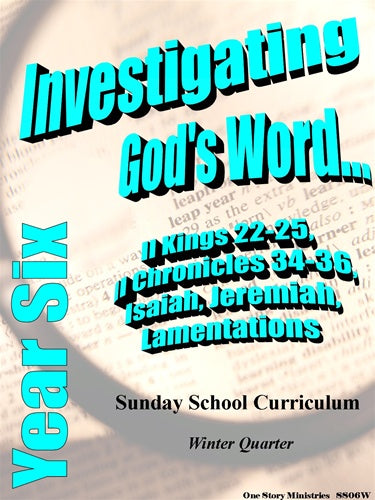 Children's Sunday School Curriculum (NIV). Year Six, Winter