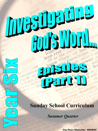 Children's Sunday School Curriculum (NIV). Year Six, Summer